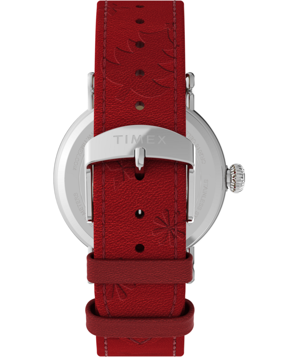 Timex Peanuts x Timex Standard Snoopy Santa 40mm Leather Strap Watch