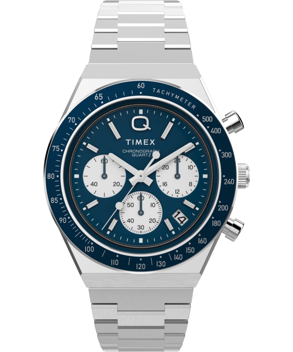 Timex Q Timex Chronograph 40mm Stainless Steel Bracelet Watch
