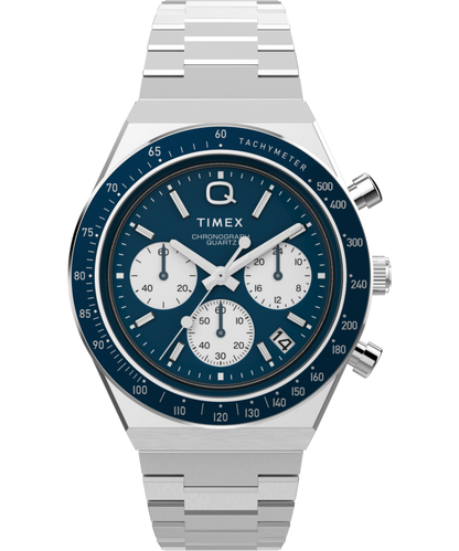 Timex Q Timex Chronograph 40mm Stainless Steel Bracelet Watch