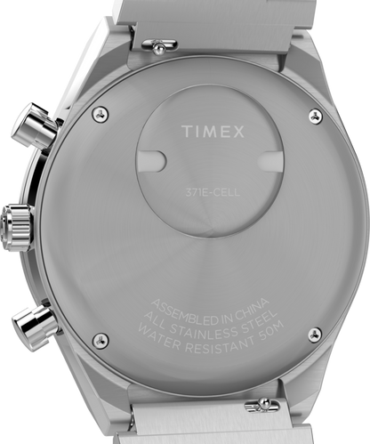 Timex Q Timex Chronograph 40mm Stainless Steel Bracelet Watch