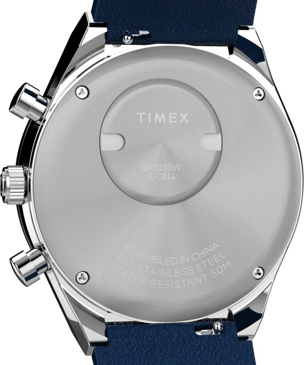 Timex Q Timex Chronograph 40mm Leather Strap Watch
