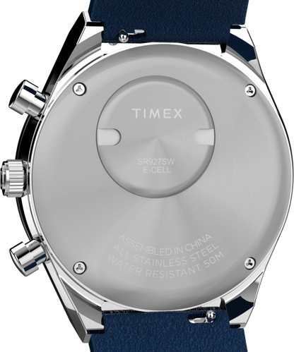 Timex Q Timex Chronograph 40mm Leather Strap Watch