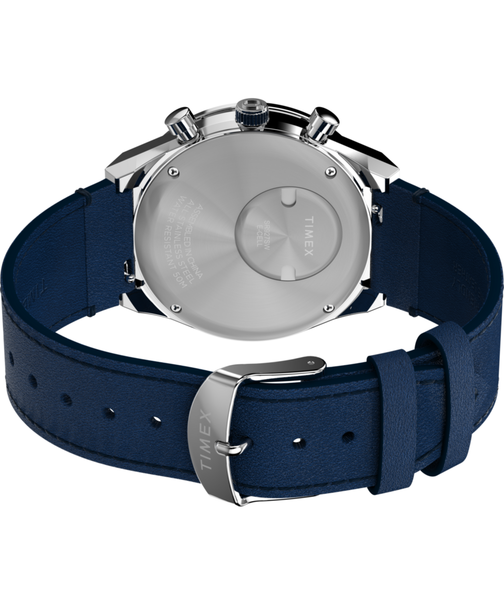 Timex Q Timex Chronograph 40mm Leather Strap Watch