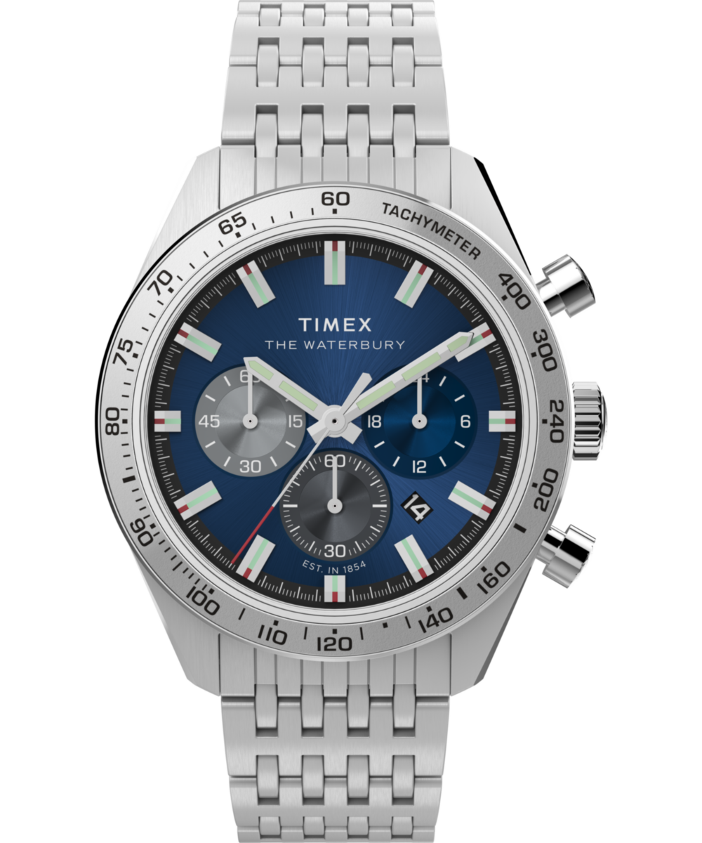 Timex Waterbury Traditional Chronograph 41mm Stainless Steel Bracelet Watch