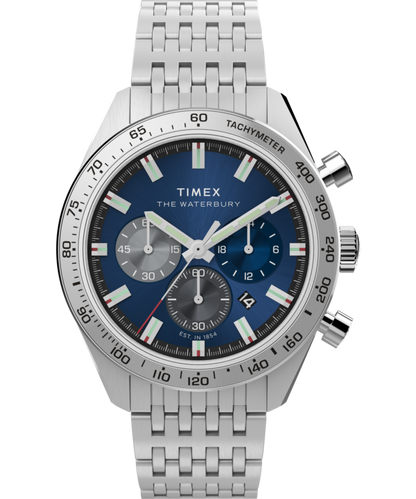 Timex Waterbury Traditional Chronograph 41mm Stainless Steel Bracelet Watch
