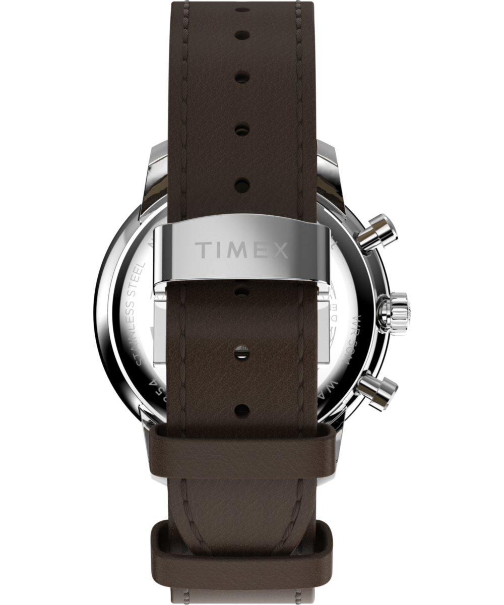 Timex Waterbury Metropolitan Chronograph 41mm Leather Strap Watch