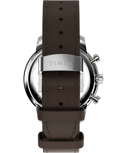 Timex Waterbury Metropolitan Chronograph 41mm Leather Strap Watch