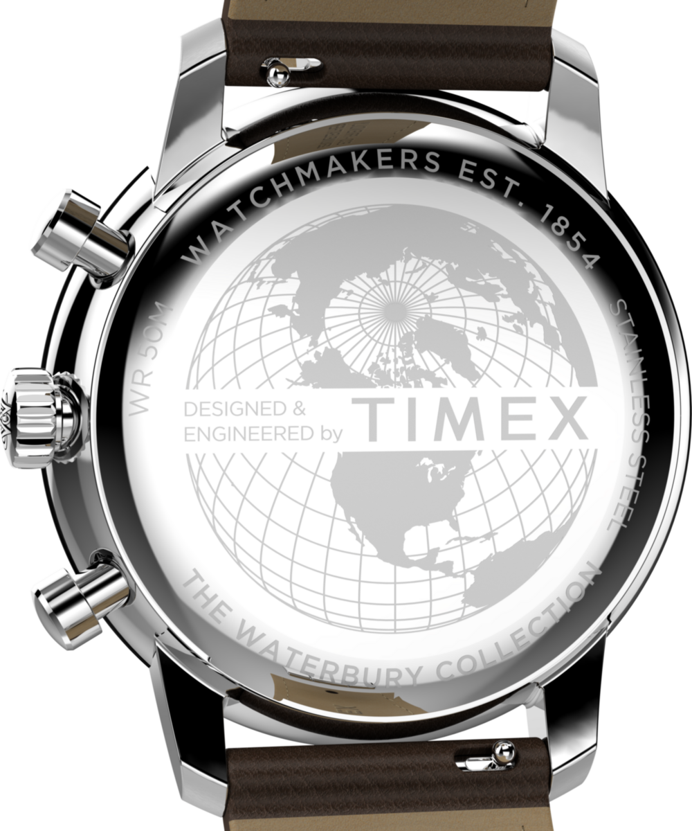Timex Waterbury Metropolitan Chronograph 41mm Leather Strap Watch