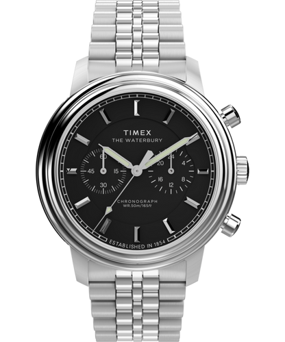 Timex Waterbury Metropolitan Chronograph 41mm Stainless Steel Bracelet Watch