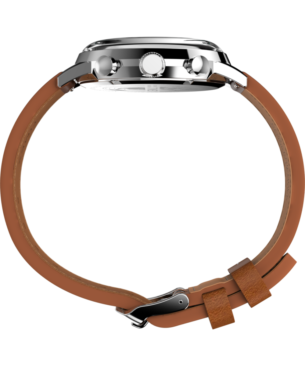 Timex Marlin Chronograph Tachymeter 40mm Leather Strap Watch