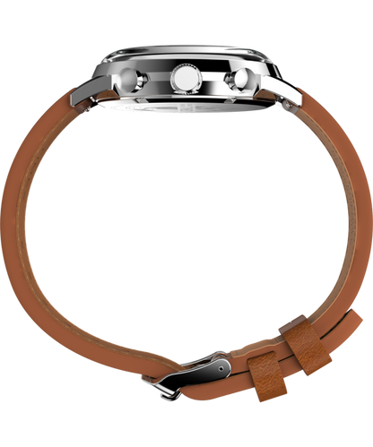 Timex Marlin Chronograph Tachymeter 40mm Leather Strap Watch