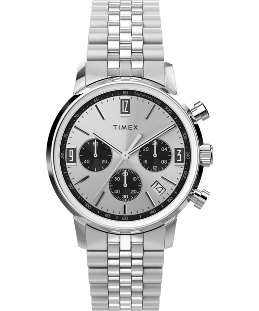 Timex Marlin Chronograph Tachymeter 40mm Stainless Steel Bracelet Watch