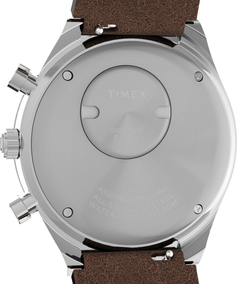 Timex Q Timex Chronograph 40mm Leather Strap Watch