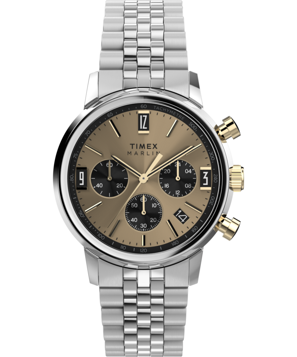 Timex Marlin Chronograph Tachymeter 40mm Stainless Steel Bracelet Watch