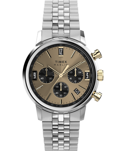Timex Marlin Chronograph Tachymeter 40mm Stainless Steel Bracelet Watch