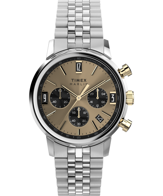 Timex Marlin Chronograph Tachymeter 40mm Stainless Steel Bracelet Watch