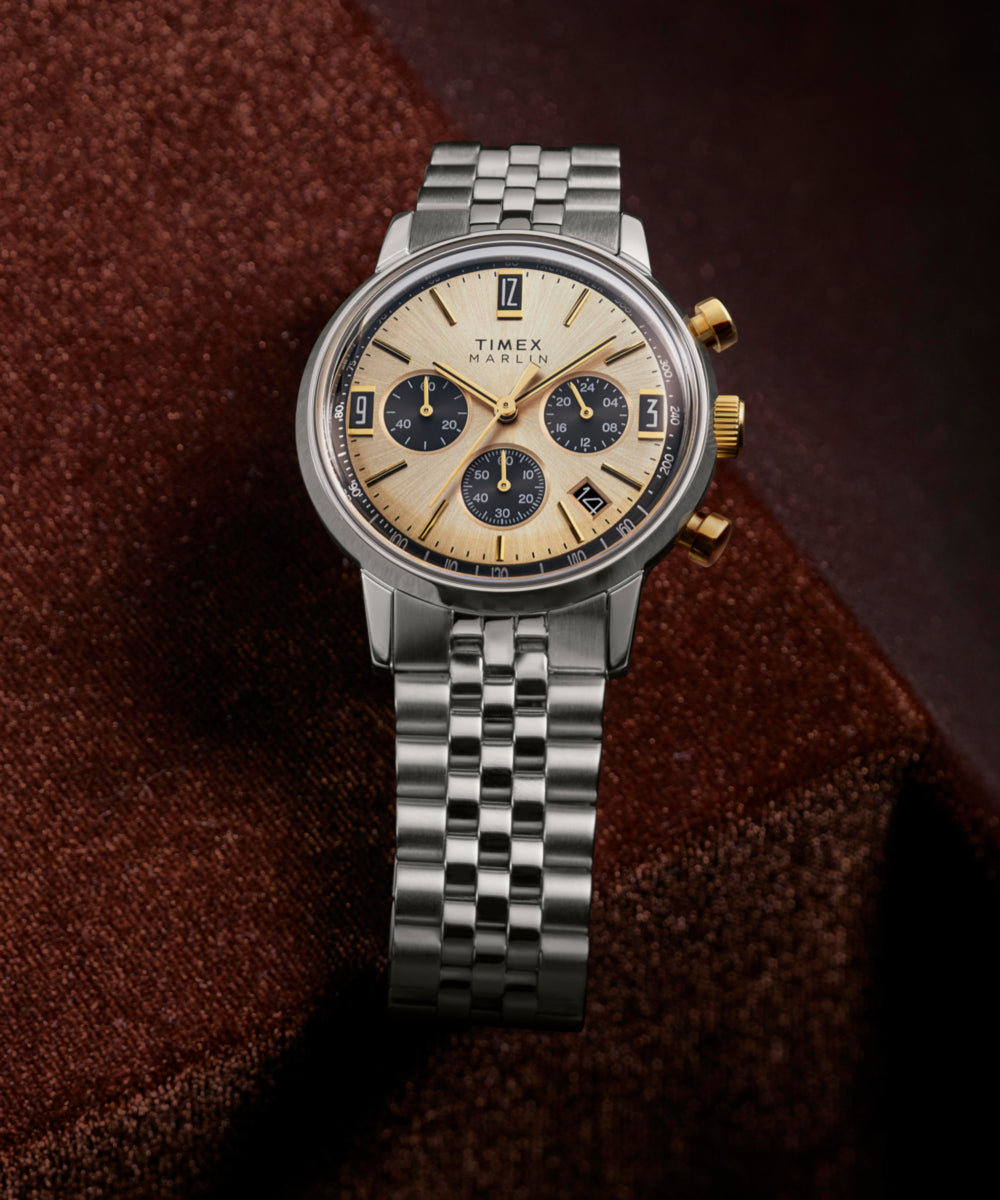 Timex Marlin Chronograph Tachymeter 40mm Stainless Steel Bracelet Watch
