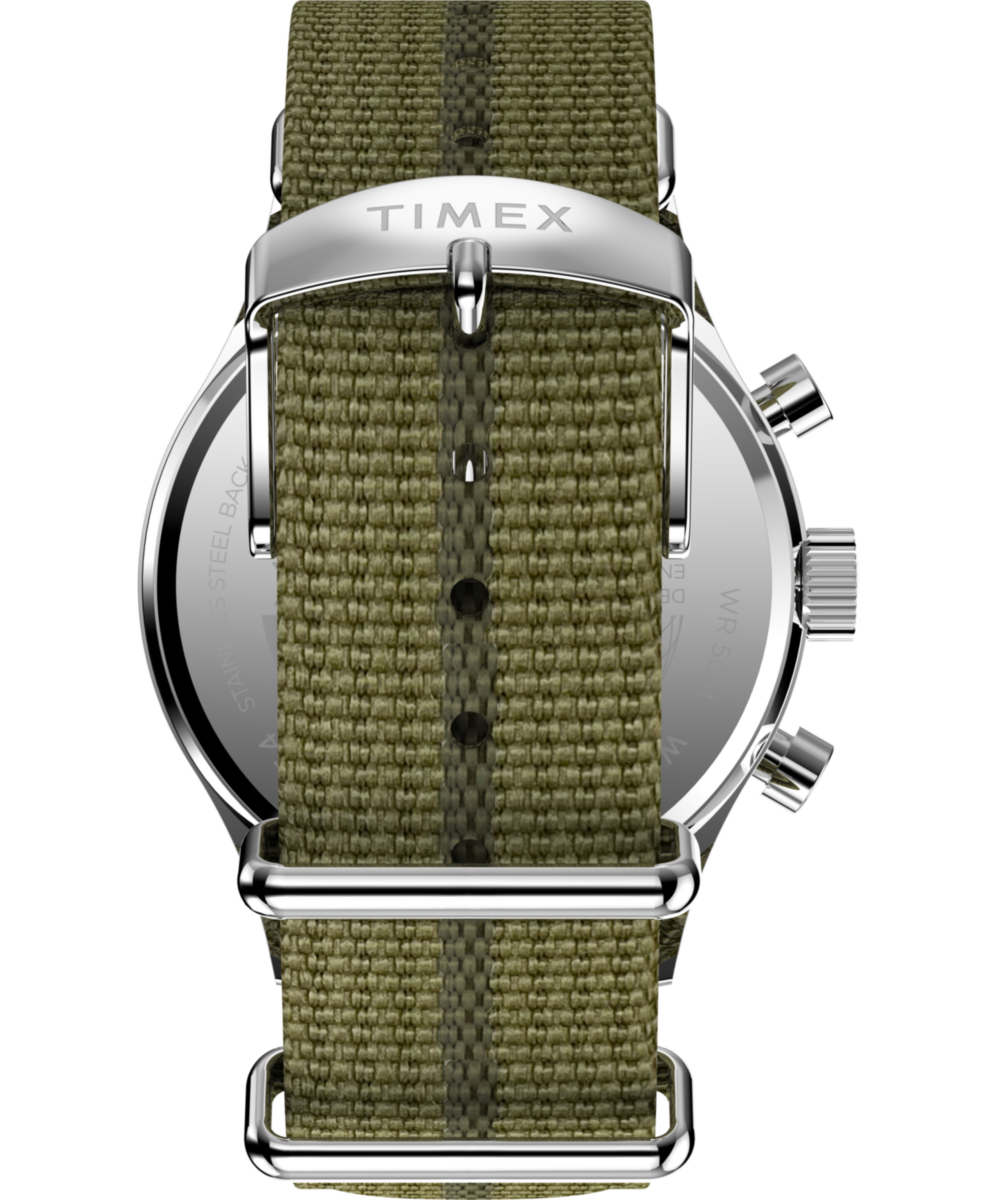 Timex Timex Weekender New England Chronograph 40mm Eco-Conscious Fabric Stra