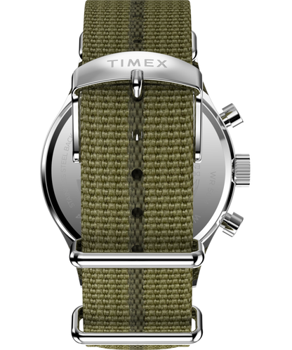Timex Timex Weekender New England Chronograph 40mm Eco-Conscious Fabric Stra