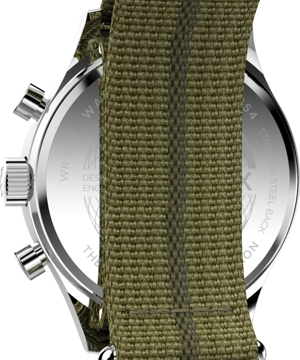 Timex Timex Weekender New England Chronograph 40mm Eco-Conscious Fabric Stra