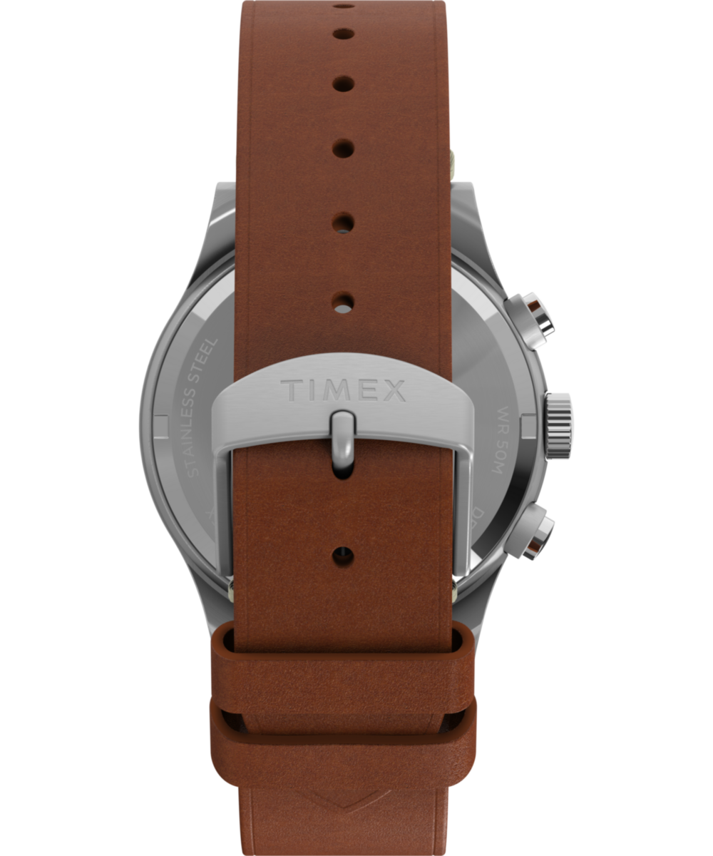 Timex MK1 Chronograph 40mm Leather Strap Watch