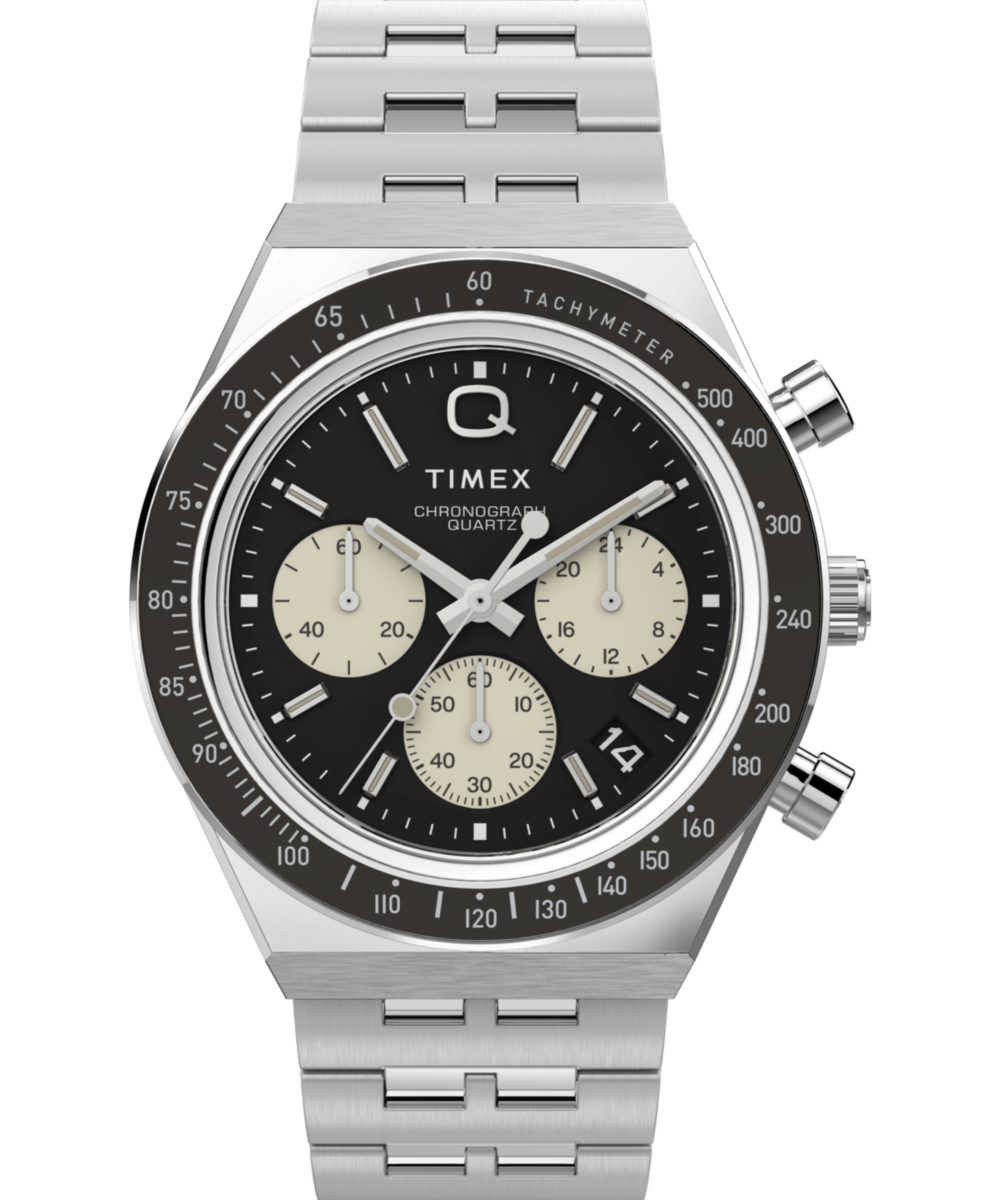 Timex Q Timex Chronograph 40mm Stainless Steel Bracelet Watch