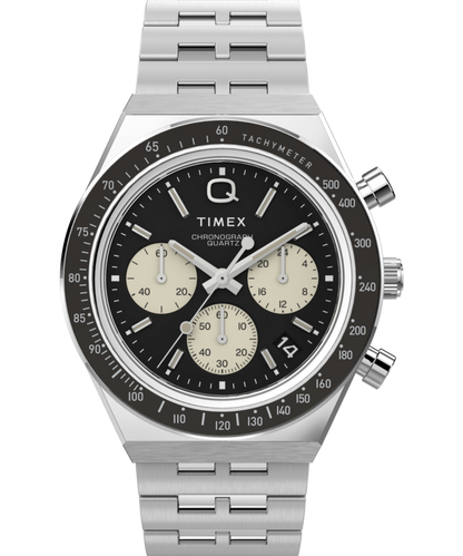 Timex Q Timex Chronograph 40mm Stainless Steel Bracelet Watch