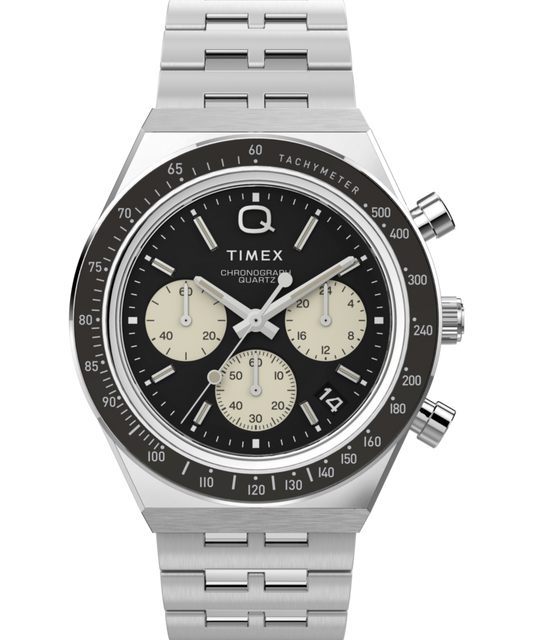 Timex Q Timex Chronograph 40mm Stainless Steel Bracelet Watch