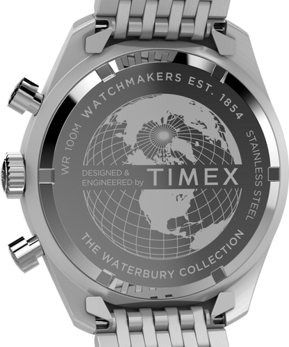 Timex Waterbury Traditional Chronograph 41mm Stainless Steel Bracelet Watch