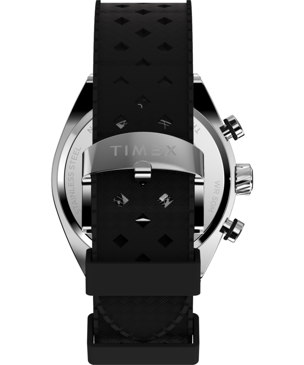 Timex Timex Legacy Tonneau Chronograph 42mm Synthetic Rubber Strap Watch