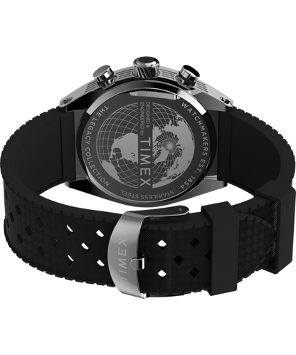 Timex Timex Legacy Tonneau Chronograph 42mm Synthetic Rubber Strap Watch