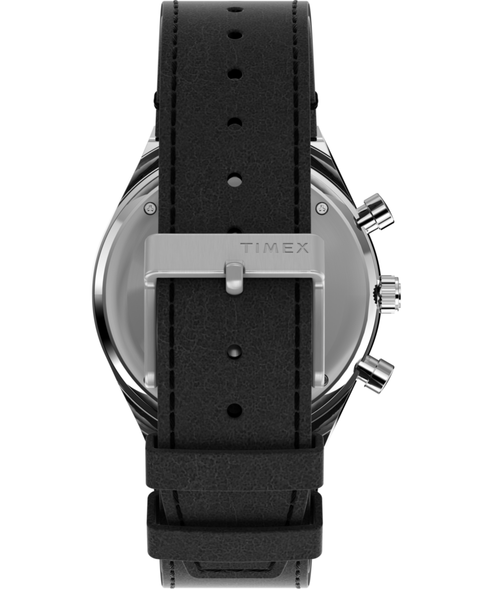 Timex Q Timex Chronograph 40mm Leather Strap Watch