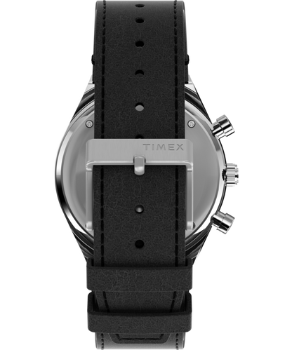 Timex Q Timex Chronograph 40mm Leather Strap Watch