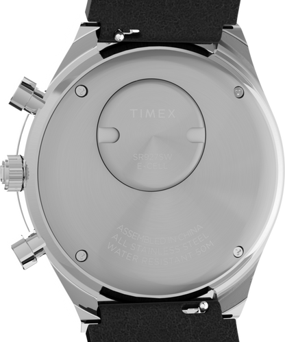 Timex Q Timex Chronograph 40mm Leather Strap Watch