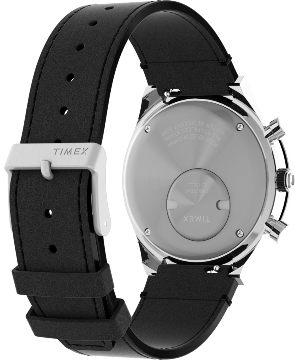 Timex Q Timex Chronograph 40mm Leather Strap Watch