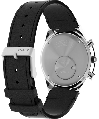 Timex Q Timex Chronograph 40mm Leather Strap Watch