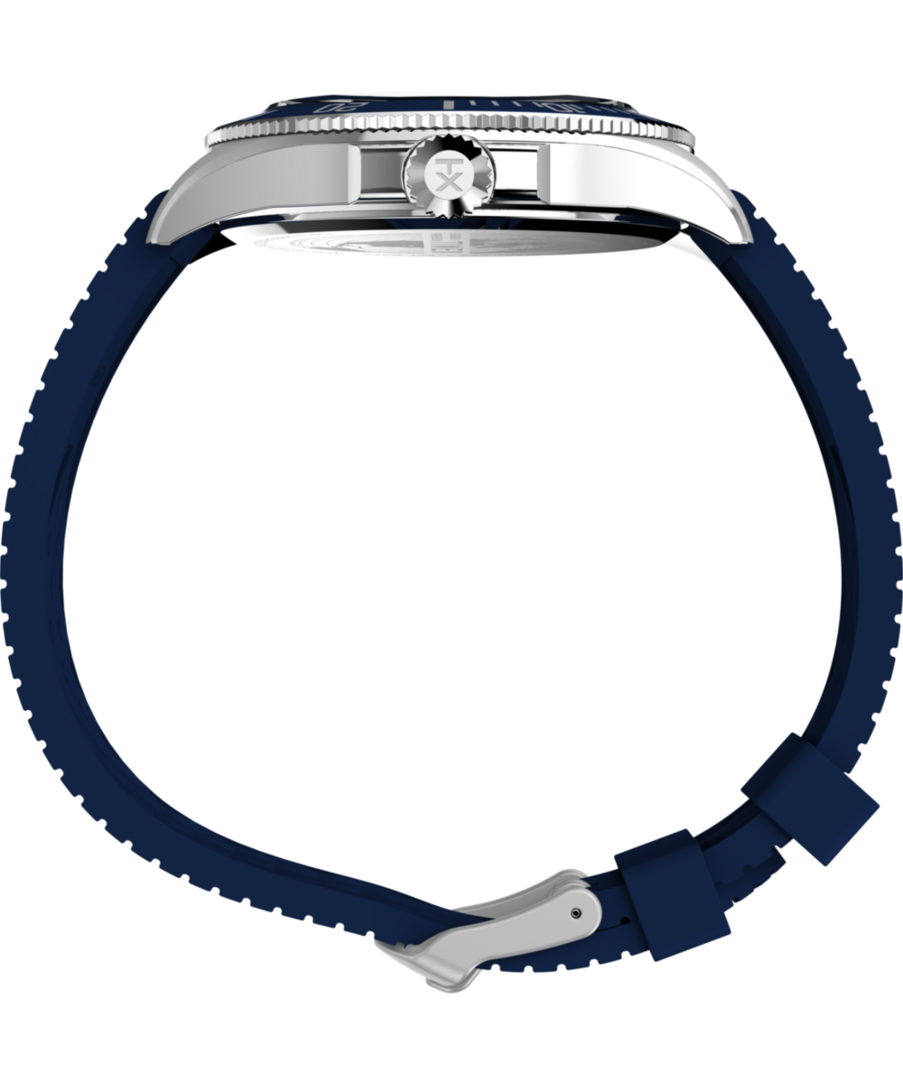 Timex Harborside Coast Multifunction 43mm Synthetic Rubber Strap Watch