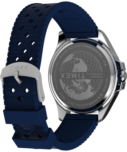 Timex Harborside Coast Multifunction 43mm Synthetic Rubber Strap Watch