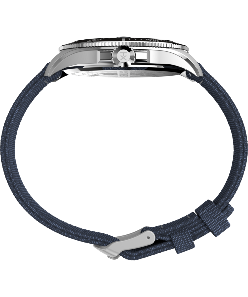 Timex Harborside Coast 44mm Recycled Fabric Strap Watch
