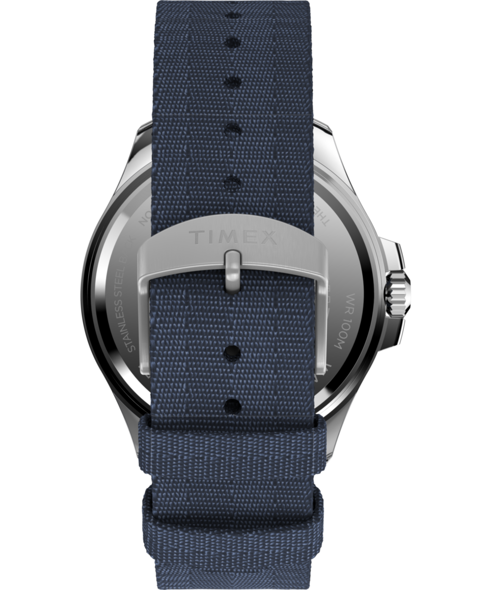 Timex Harborside Coast 44mm Recycled Fabric Strap Watch