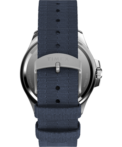 Timex Harborside Coast 44mm Recycled Fabric Strap Watch