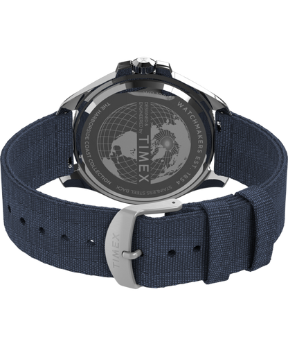Timex Harborside Coast 44mm Recycled Fabric Strap Watch
