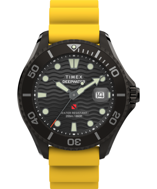 Timex Deepwater Meridian 200 44mm Synthetic Rubber Strap Watch