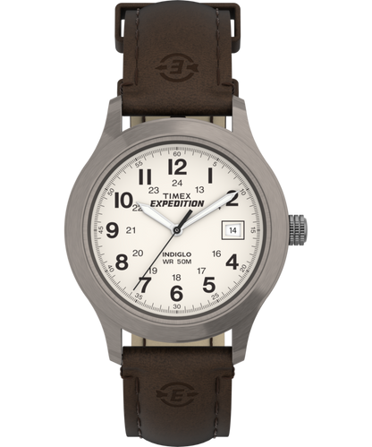 Timex Expedition Metal Field 37mm Leather Strap Watch