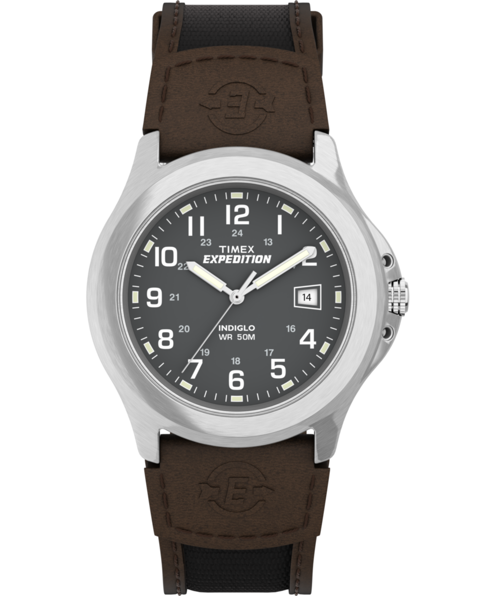 Timex Expedition Metal Field 40mm Leather Strap Watch
