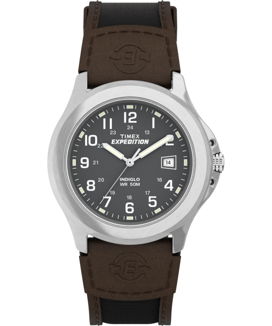 Timex Expedition Metal Field 40mm Leather Strap Watch