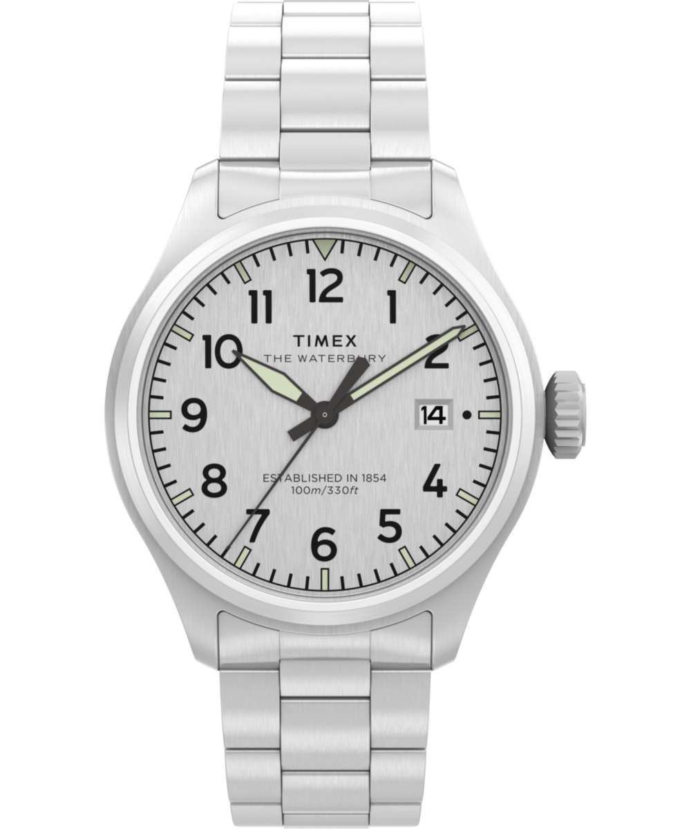 Timex Waterbury Ace 41mm Stainless Steel Bracelet Watch