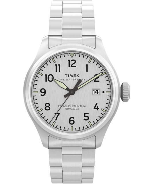 Timex Waterbury Ace 41mm Stainless Steel Bracelet Watch