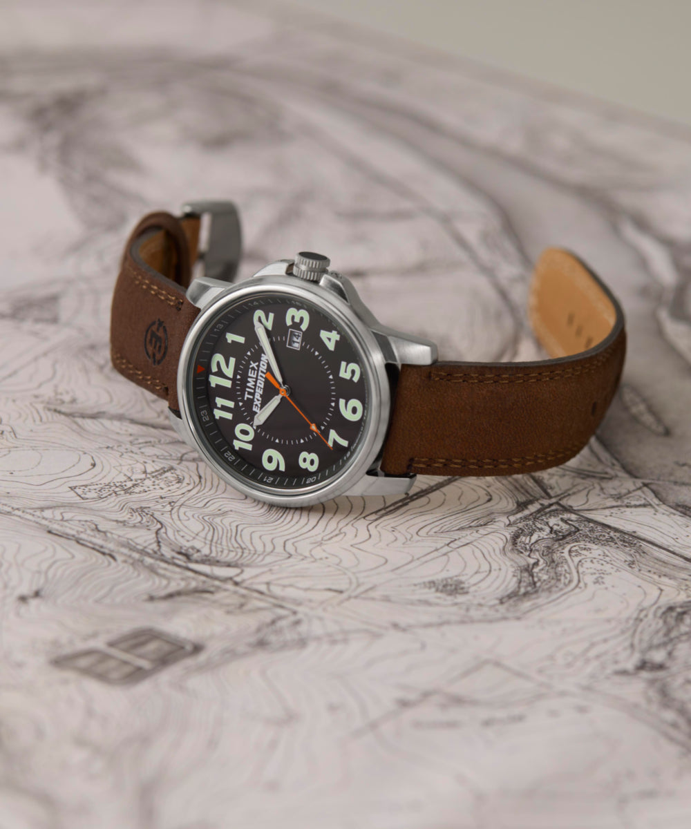 Timex Expedition Metal Field 40mm Leather Strap Watch