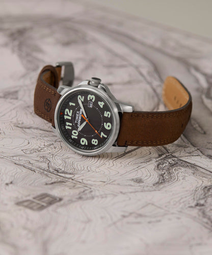 Timex Expedition Metal Field 40mm Leather Strap Watch